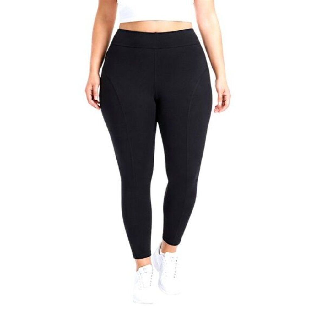 Tonia DeBellis Sylvie Size XL US 16 Black Stretch Ski Pants Leggings LIKE NEW